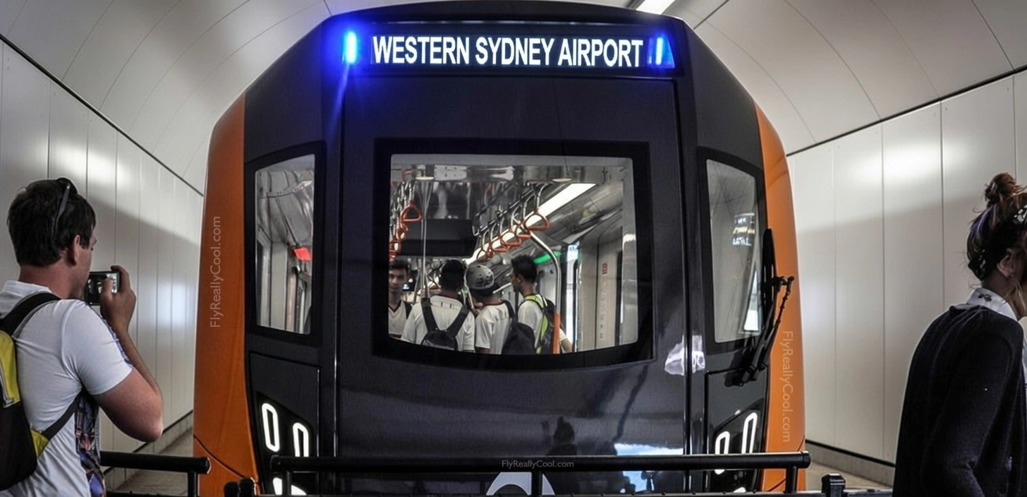 Train to Western Sydney Airport WSI St Marys station and Central